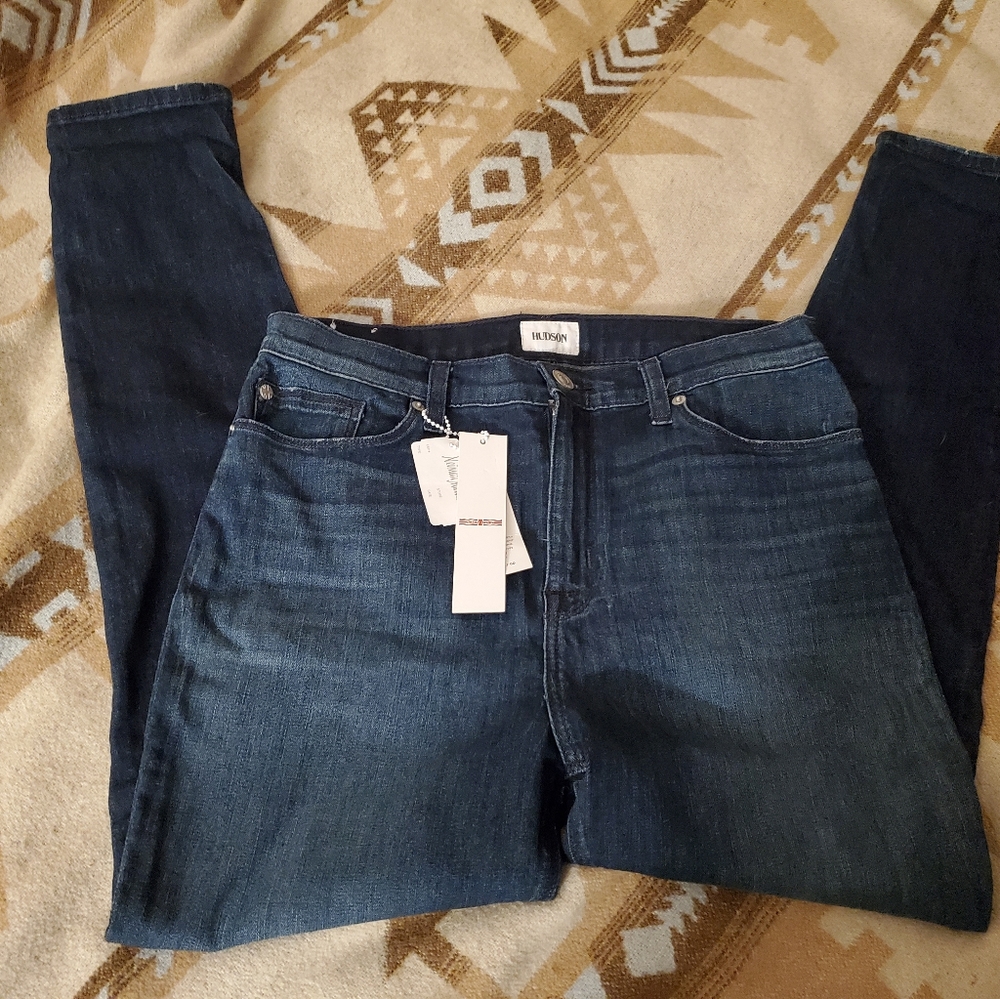 Hudson High Rise Blair Ankle Super Skinny Jeans